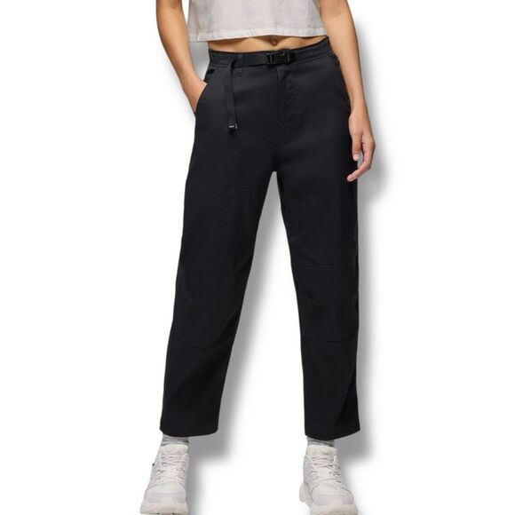 NWT prAna Stretch Zion Cinch Pant Womens Size Large L In Black - Picture 2 of 8